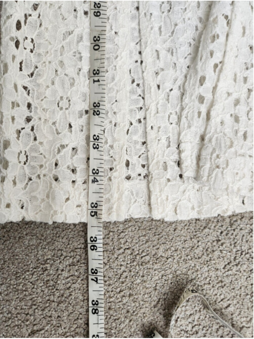 VTG 90s White Crochet Lace Button-Front Top Size 12 Fits Large Romantic Angel - Picture 12 of 15